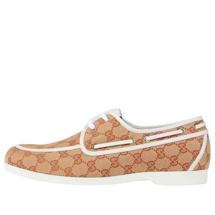 Gucci GG Canvas Boat Shoes 'Neutrals' 547641-KQWM0-8368
