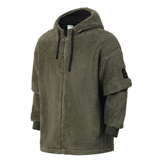 PUMA Classics Winter Sherpa Hoodie Jacket 'Olivegreen' 530271-64