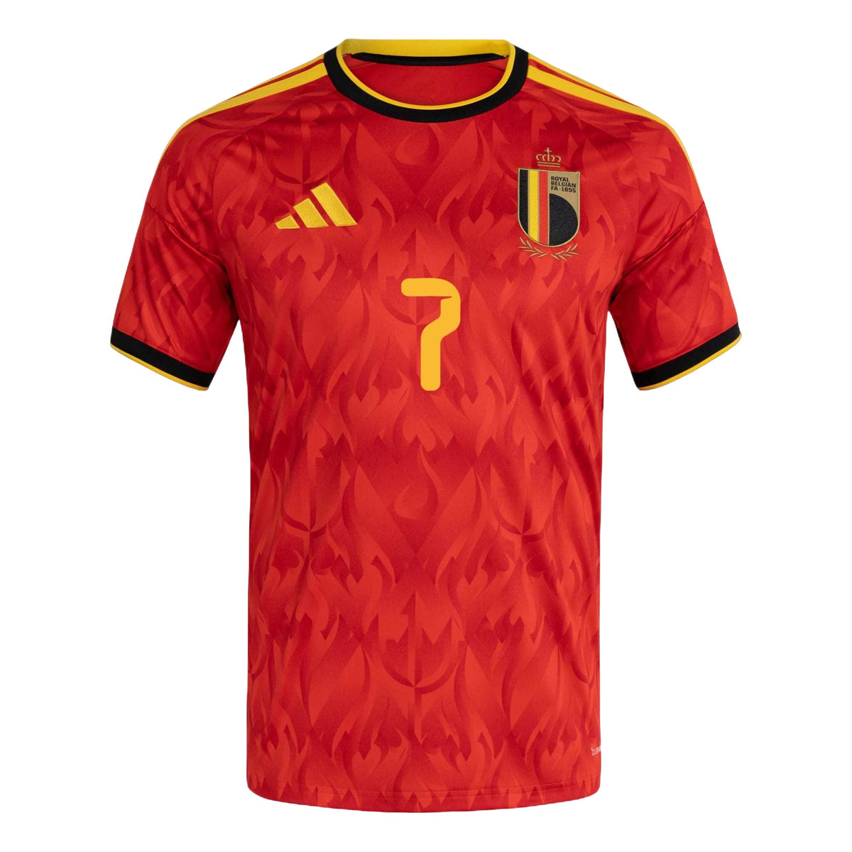 adidas Kevin De Bruyne Belgium 26 Home Jersey Asia Sizing 'Red Bold Gold' KW7643