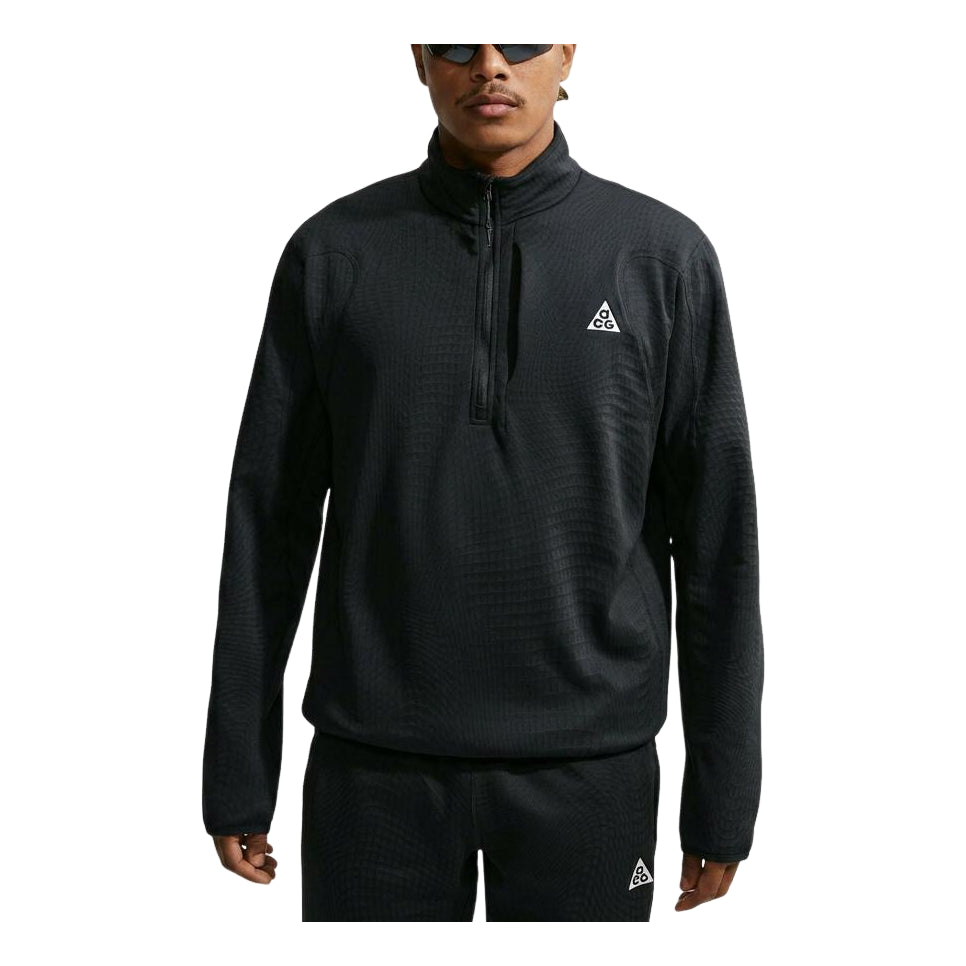 Nike x ACG Wolf Grid Therma-FIT 1 2-Zip T-Shirt 'Black Summit White' IM4233-010