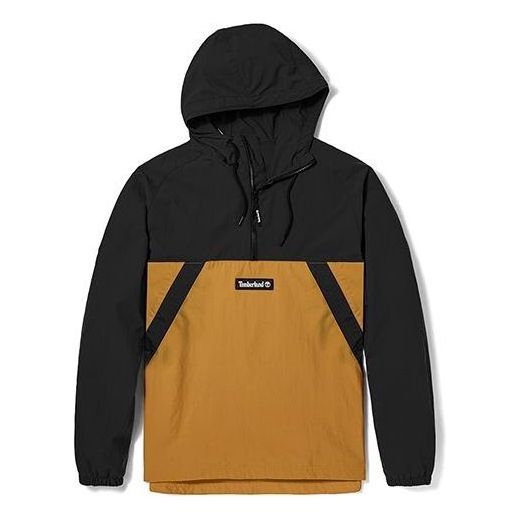 Timberland Pullover Windbreaker Jacket 'Black Brown' A2BUU-P56