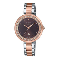 (WMNS) CASIO Analog 'Silver Saphire Crystal Rose Gold' SHE-4556SPG-5A