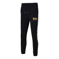 PUMA Holiday Pack Sweatpants 'Black Yellow' 586352-01