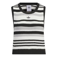 (WMNS) adidas originals Knit Striped Tank Top Asia Sizing 'White Black' JI7051