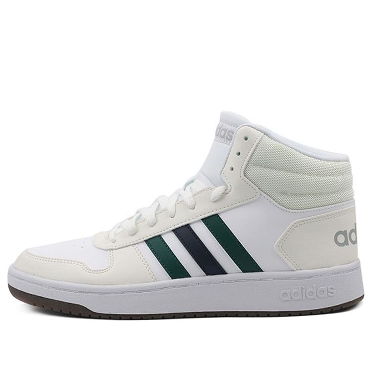adidas Hoops 2.0 Mid 'White Green' FW9348