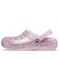 (GS) Crocs Classic Lined Glitter Clogs 'Pink' 207462-6S0