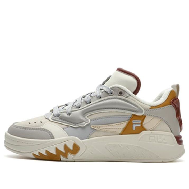 (WMNS) FILA FUSION Desperado Low Top Shoes 'White Grey Orange' T12W343205FPP