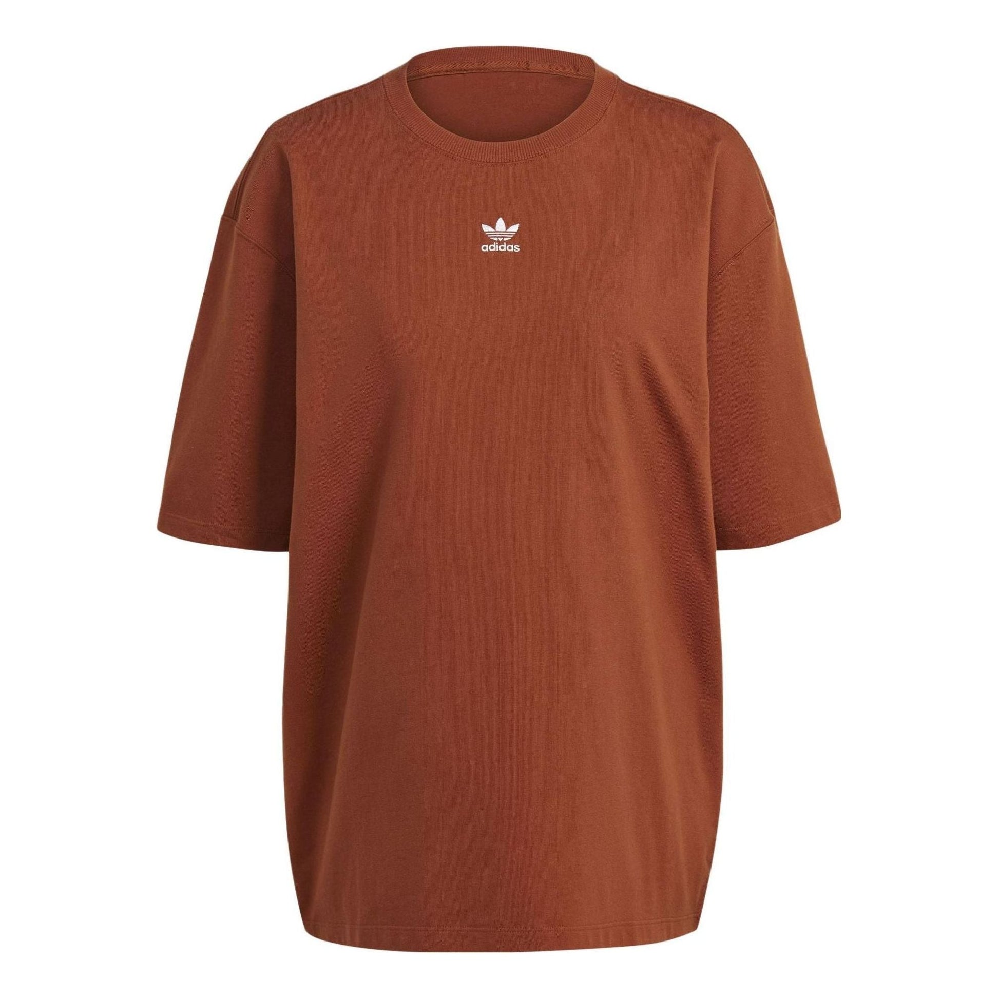 (WMNS) adidas Adicolor T-shirt Asia Sizing 'Brown' IL9625
