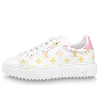 (WMNS) LOUIS VUITTON Time Out Sneakers 'White with Orange Ombre Monogram' 1A8SZG