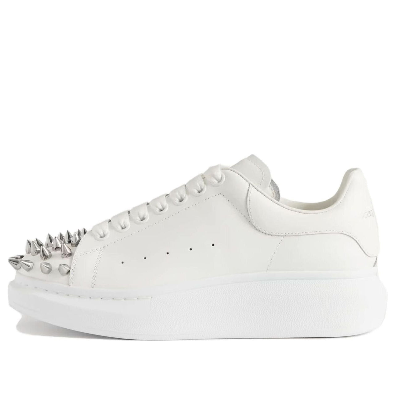 Alexander McQueen Leather Spike Larry Sneakers 'White' 705807WHTQQ9071