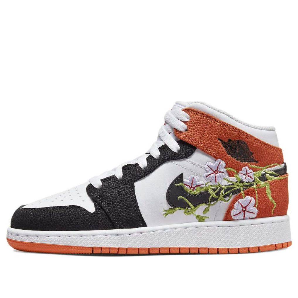 (GS) Air Jordan 1 Mid 'Floral' DQ8390-100