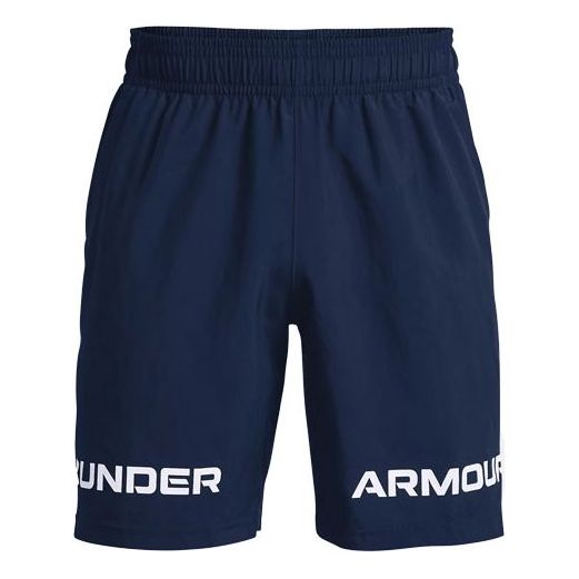 Under Armour Woven Graphic Wordmark Shorts 'Navy' 1361433-408