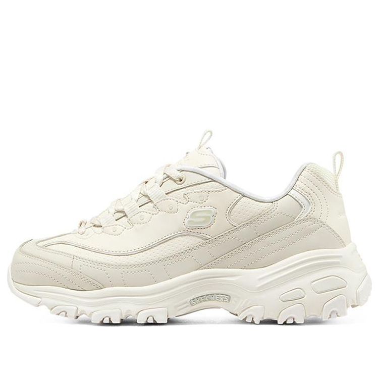 (WMNS) Skechers Dlites 1.0 'Beige White' 149227-OFWT