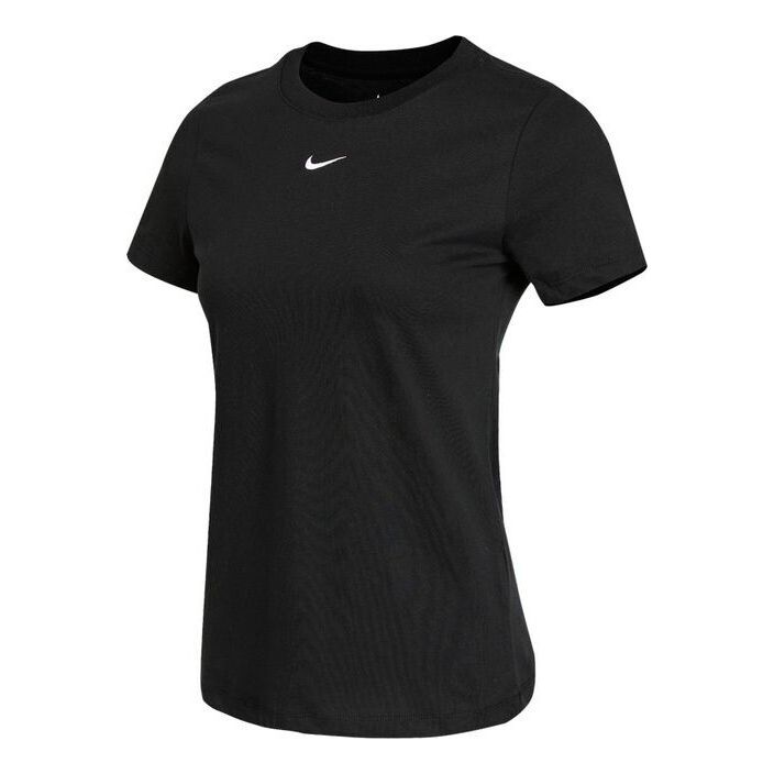 (WMNS) Nike Sportswear Sport TrainingBreathable Fabric Knitting Short Sleeve T-Shirt Black CZ7340-011
