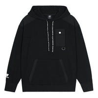 New Balance Men's New Balance Solid Color Casual Hooded Pullover Long Sleeves Black AMT13363-BK