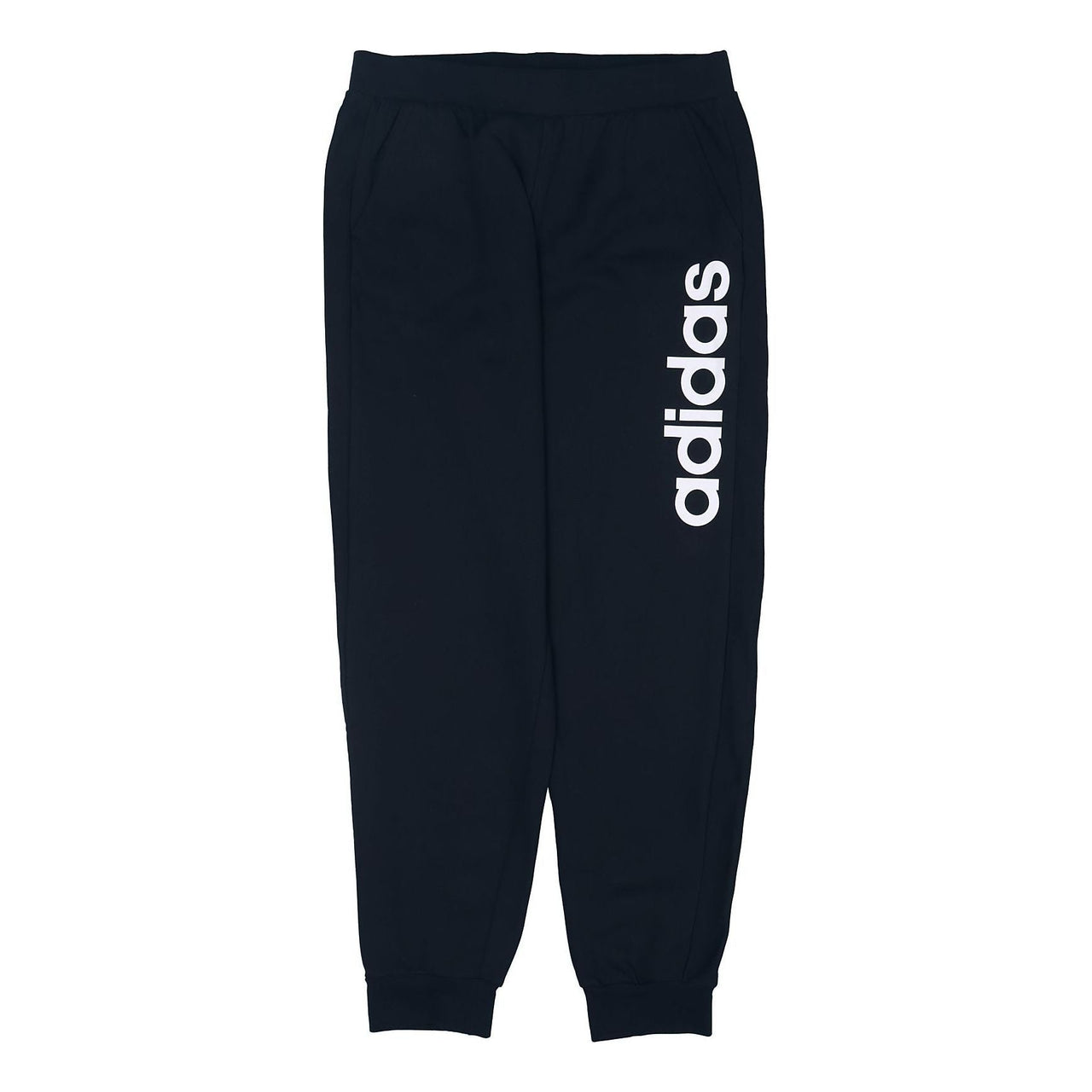 Men's adidas neo Logo Printing Fleece Lined Stay Warm Bundle Feet Sports Pants/Trousers/Joggers Black CV9327