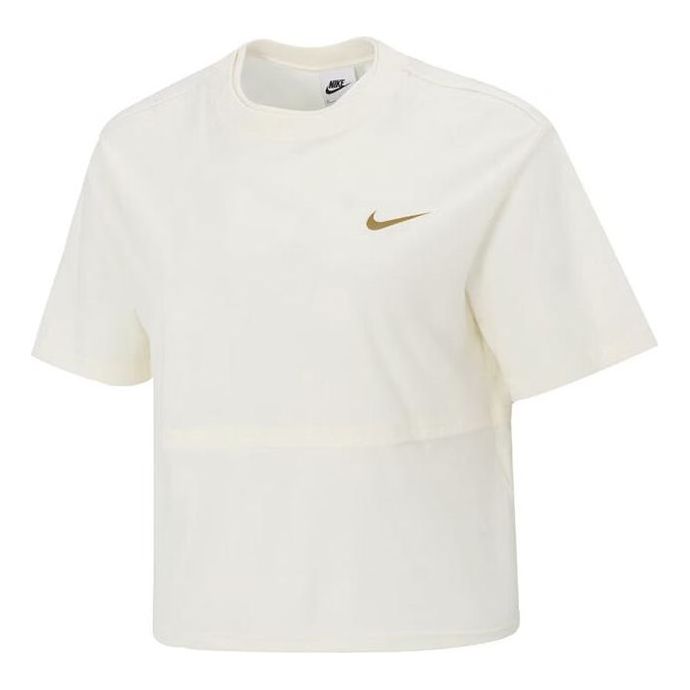 (WMNS) Nike Logo T-Shirt 'White' FQ7009-110