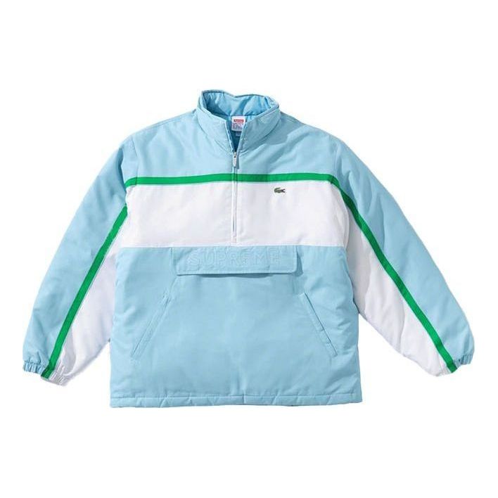 Supreme x Lacoste Puffy Half Zip Pullover 'Light Blue' SUP-FW19-547