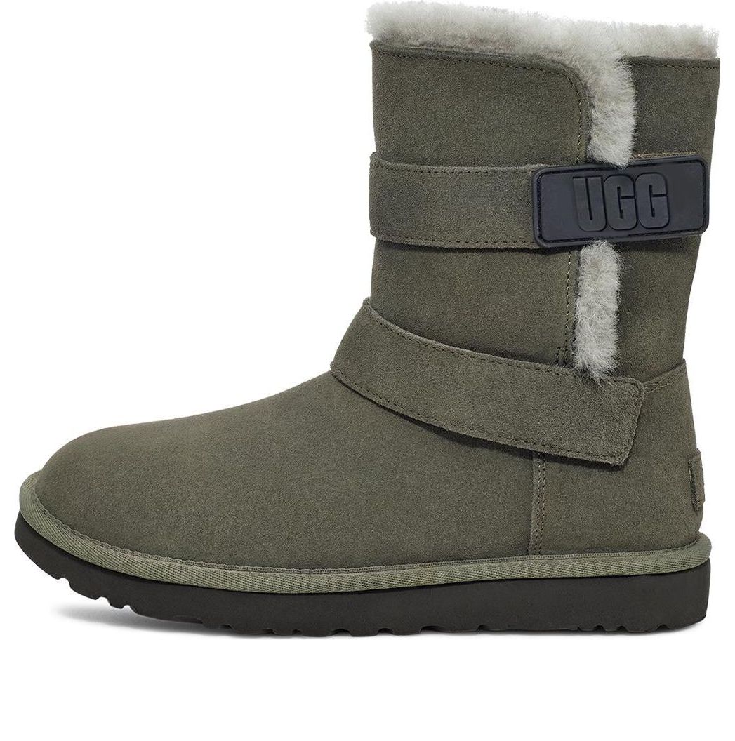(WMNS) UGG Bailey Graphic Logo Strap Boot 'Olive Green' 1137074-FRSN