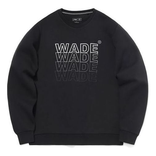 Li-Ning Wade Logo Sweatshirt 'Black' AWDQ703-1