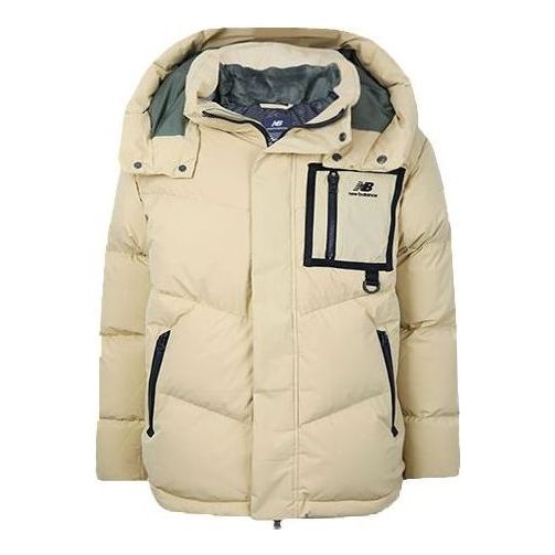 New Balance Windproof Winter Down Jacket Asia Sizing 'Cream White' NPA4N013-BEI