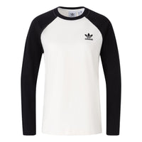 adidas long sleeve T-shirt 'White Black' IS5375