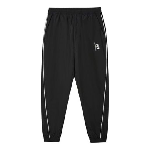 New Balance Track Pants 'Black White' AMP11318-BK