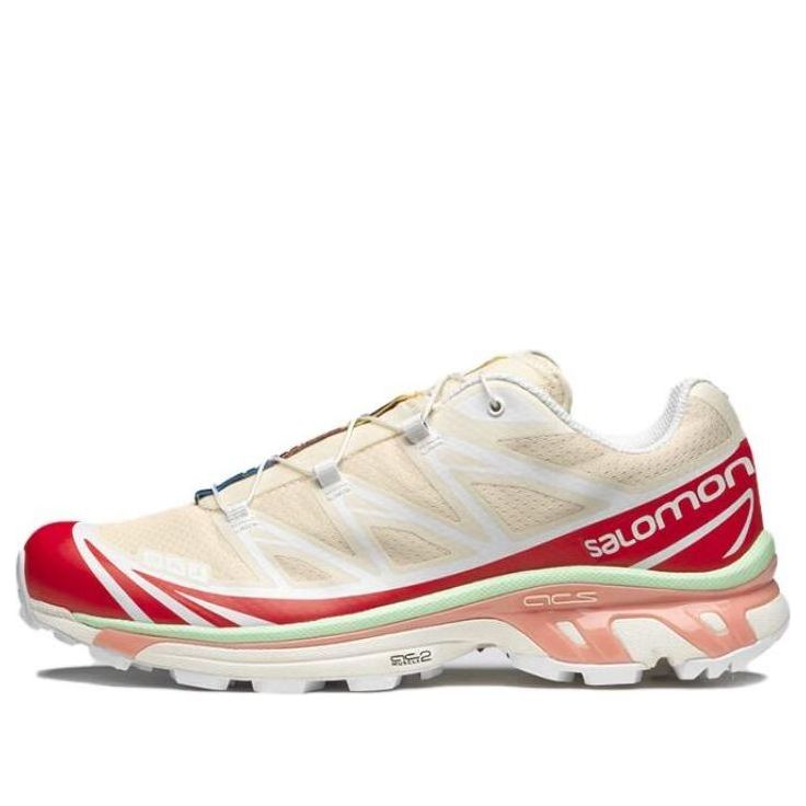 Salomon XT-6 'Shortbread Poppy Red Green Ash' 472933
