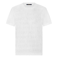 Men's LOUIS VUITTON SS21 Alphabet Short Sleeve White 1A8WW9