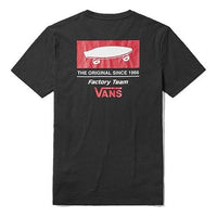 Vans Skateboard Printing Short Sleeve Couple Style Black VN0A3ZO7BLK