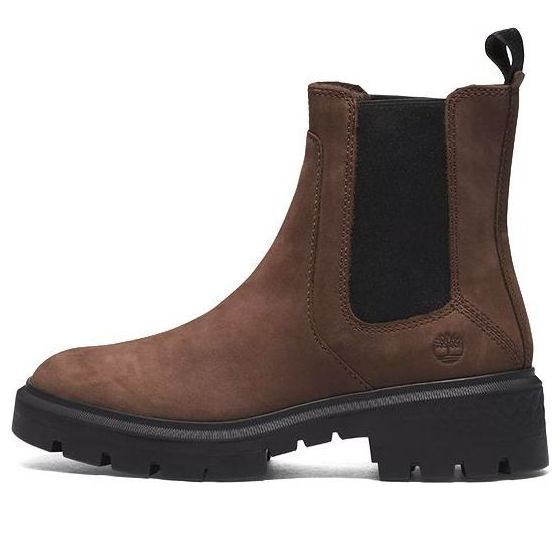 (WMNS) Timberland Cortina Valley Chelsea Boots 'Dark BrownFull Grain' A5T92V13