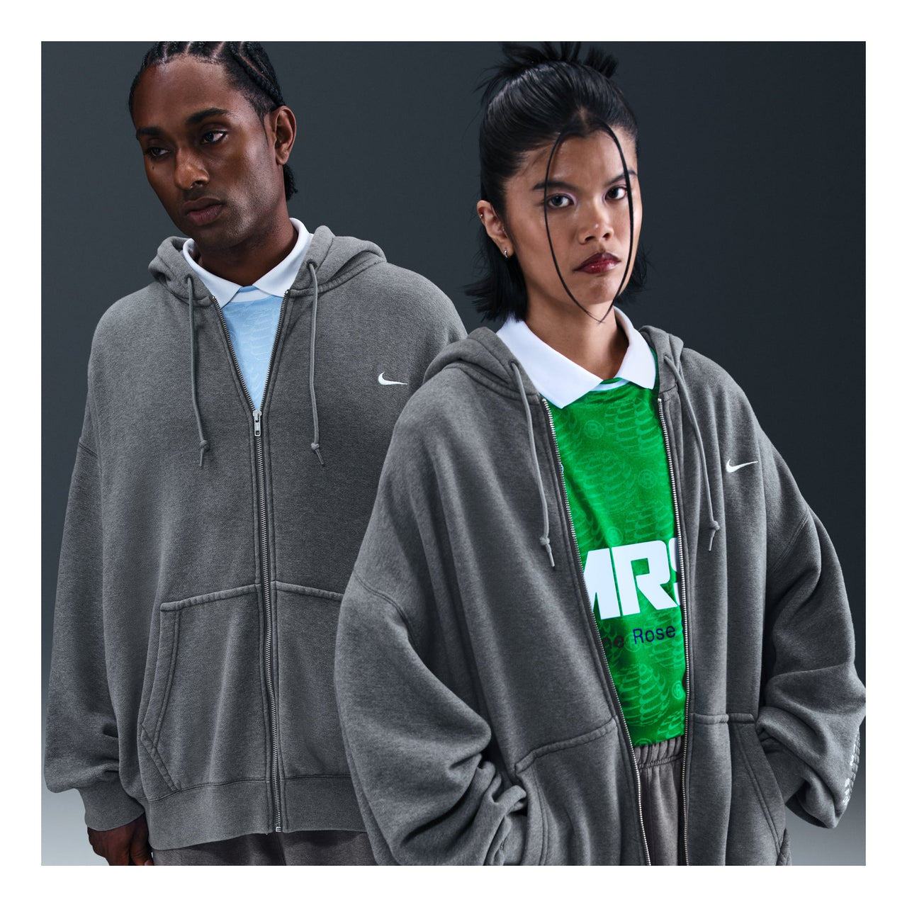 Nike x Martine Rose Full-zip Hoodie 'Grey' HM9029-002