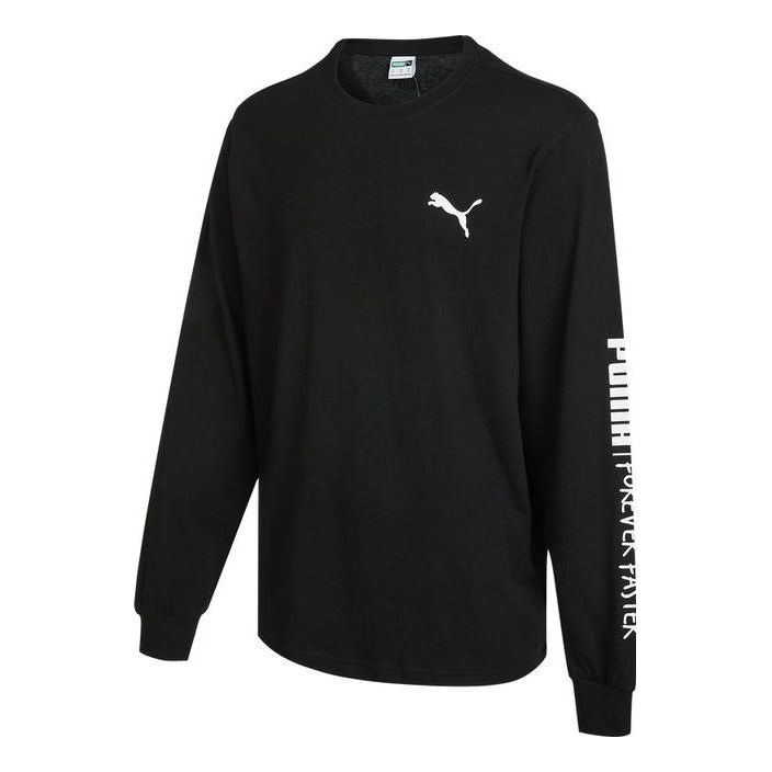 PUMA Handwriting Long Sleeve T-Shirt 'Black' 539531-01