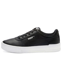 (WMNS) PUMA Carina Leather 'Black White' 370325-01