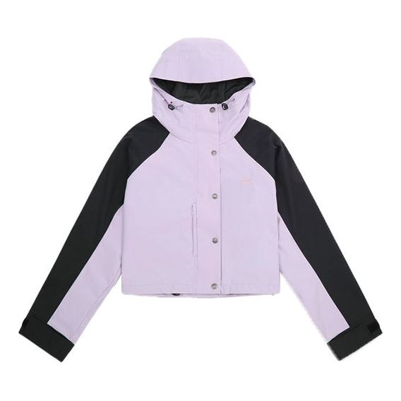 Levis Colorblock hooded Short Jacket Purple 23452-0000