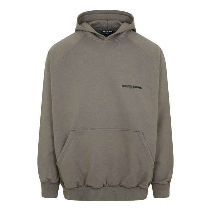 Balenciaga Strike 1917 Oversized Hoodie 'Khaki' 697879TMVH22930