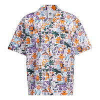 adidas originals KT CO AOP SHIRT Athleisure Casual Sports Short Sleeve Couple Style Printing HR6458