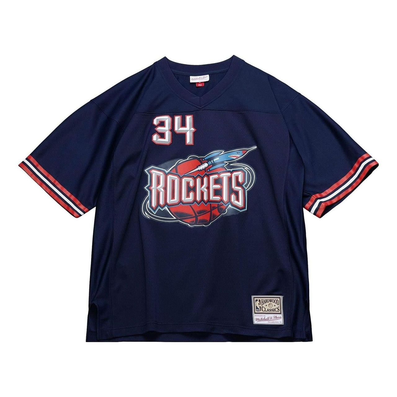 Mitchell & Ness x NBA Audible Houston Rockets Jersey 'Hakeem Olajuwon 34' TNMP4846-HROYYHOLBLUE