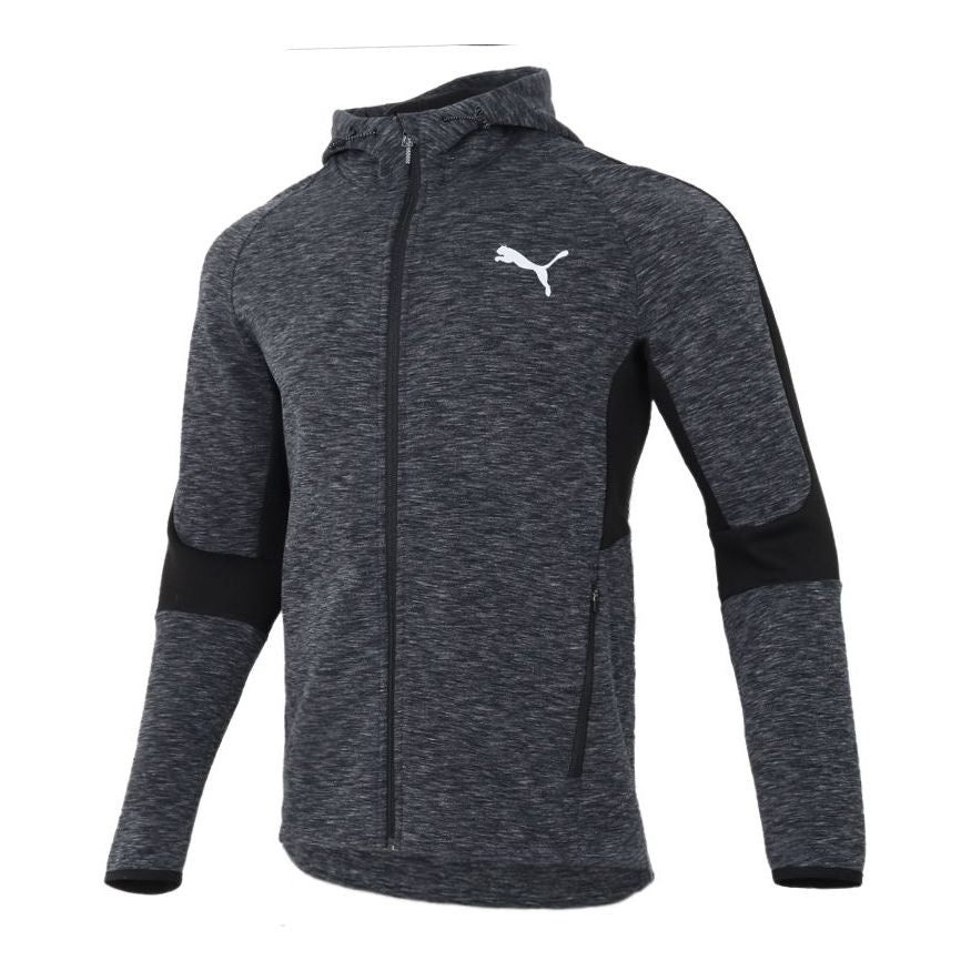 PUMA Sports Running Colorblock Hooded Jacket Black 588659-01