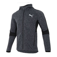 PUMA Sports Running Colorblock Hooded Jacket Black 588659-01