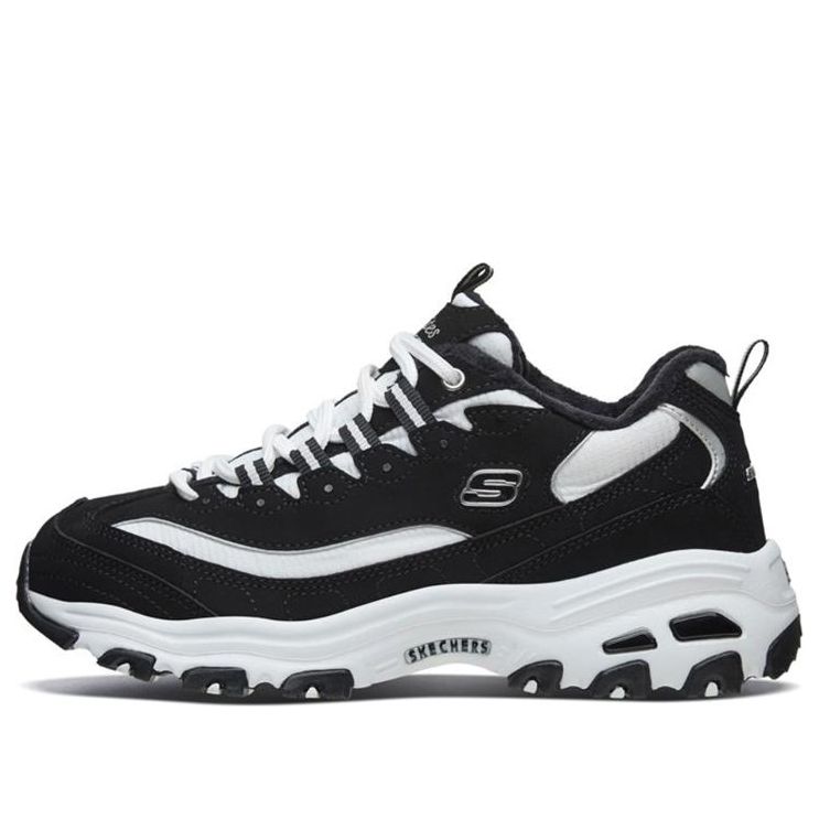 (WMNS) Skechers D'Lites 1.0 White/Black 66666125-BKW