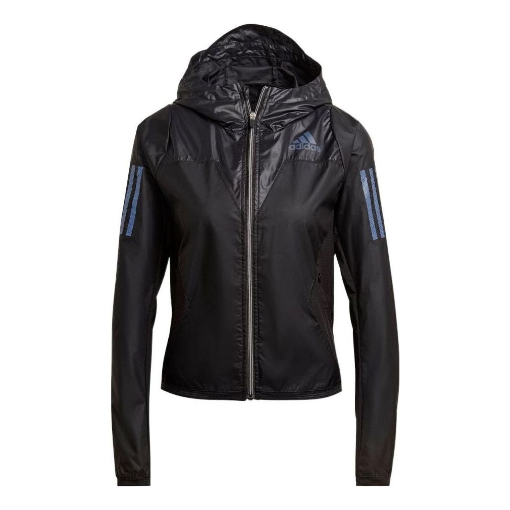(WMNS) adidas Adizero Running Jacket Asia Sizing 'Black' H57761