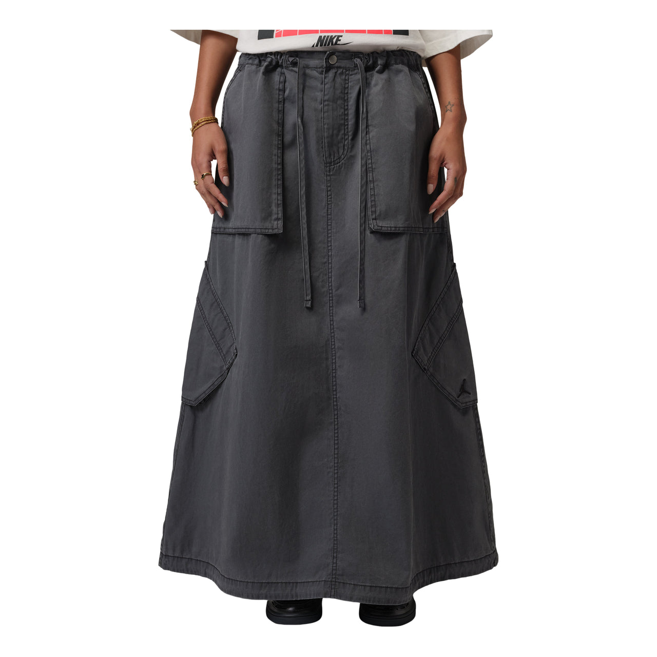 (WMNS) Air Jordan Chicago Parachute Skirt 'Black' IF1047-010