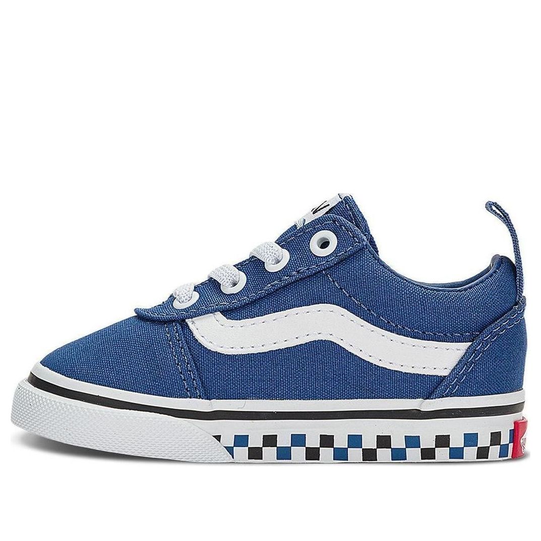 (TD) Vans Ward Slip-on Skate Shoes 'Blue White' VN0A3QU1BLU