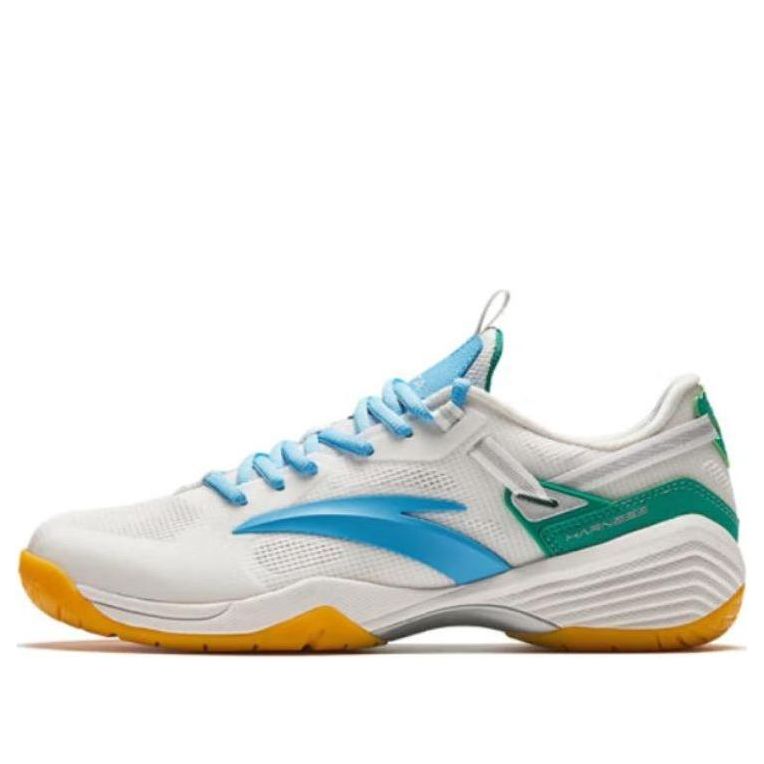 ANTA Badminton Shoes 'White Blue Green' 912424401-1