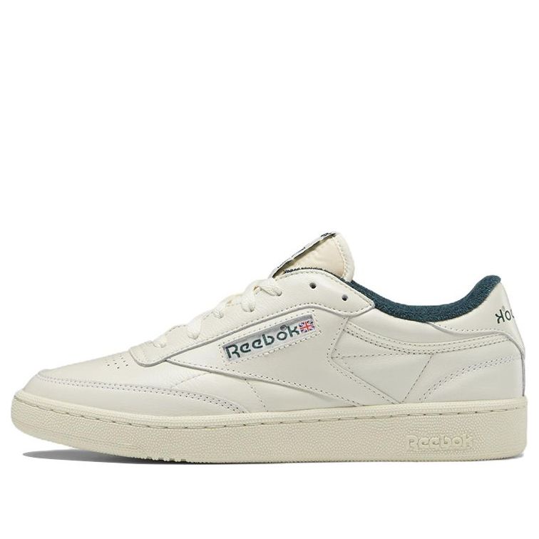 Reebok Club C 85 Wear-resistant Casual Skateboarding Shoes Unisex Brown Green HQ5997