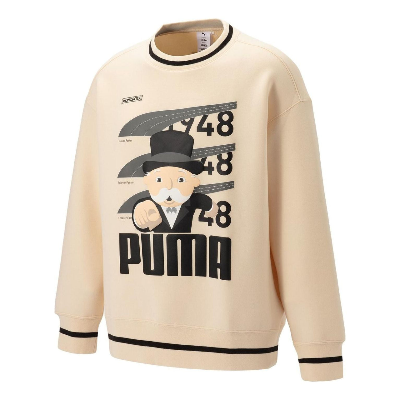PUMA X Staffonly X Monopoly Logo Sweatshirt 'Beige' 539898-86