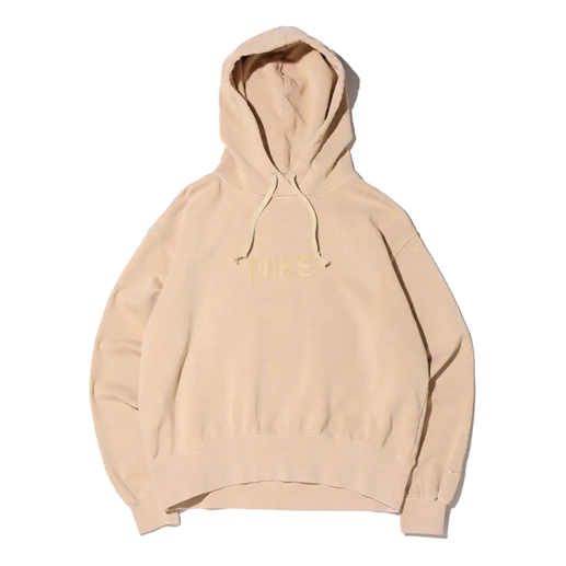 (WMNS) Nike Sportswear Embroidery Logo Hoodie 'Beige' DD5725-224