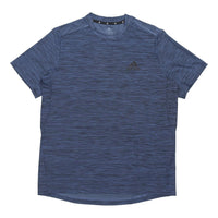 adidas M Ht El Tee Casual Sports Breathable Quick Dry Short Sleeve Navy Blue GM2133