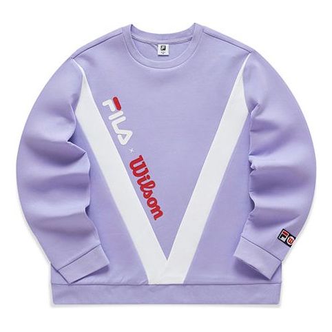 (WMNS) FILA x Wilson Crossover Sports Pullover 'Purple' A11W043221F-VT
